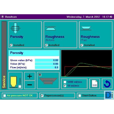Testeur de rugosité et de perméabilité Bendtsen - Frank PTI