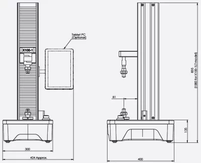 Dimensions machine traction